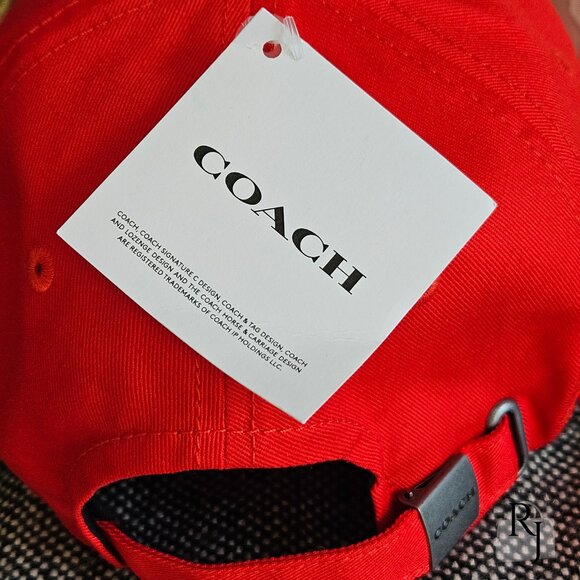 Coach Women’s Baseball Hat – Red | NWT - Picture 4 of 10
